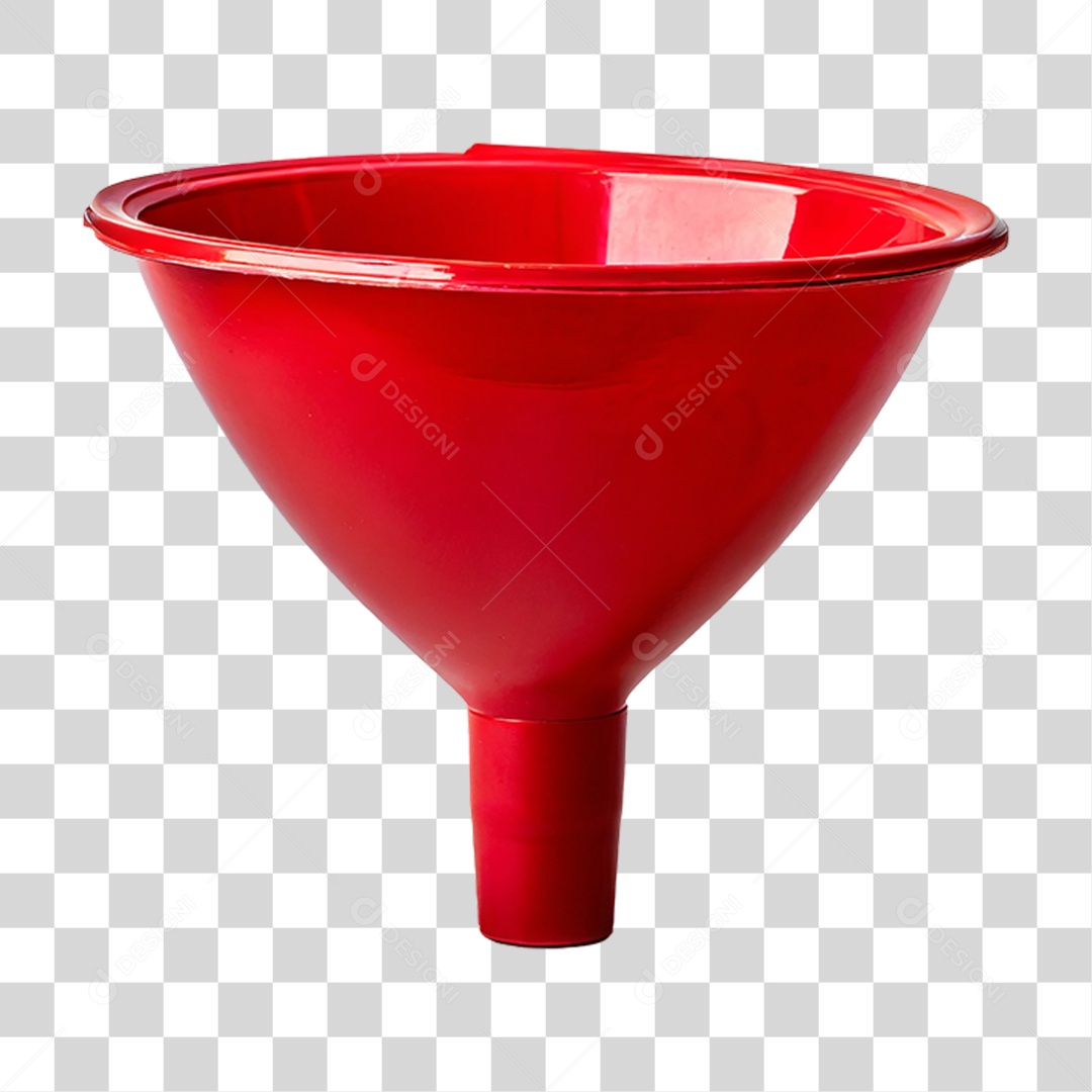Funil Vermelho PNG Transparente