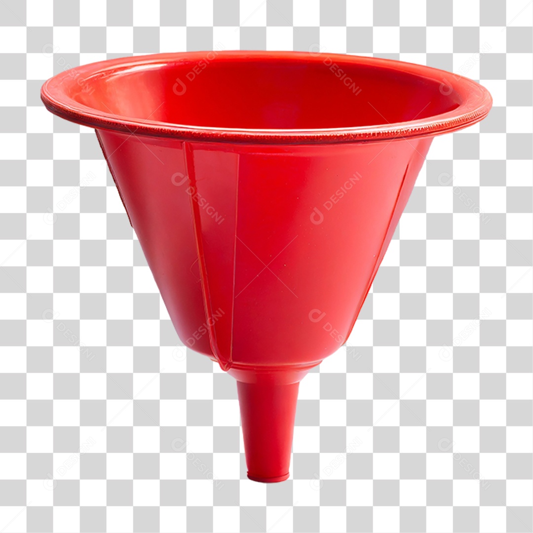 Funil Vermelho PNG Transparente