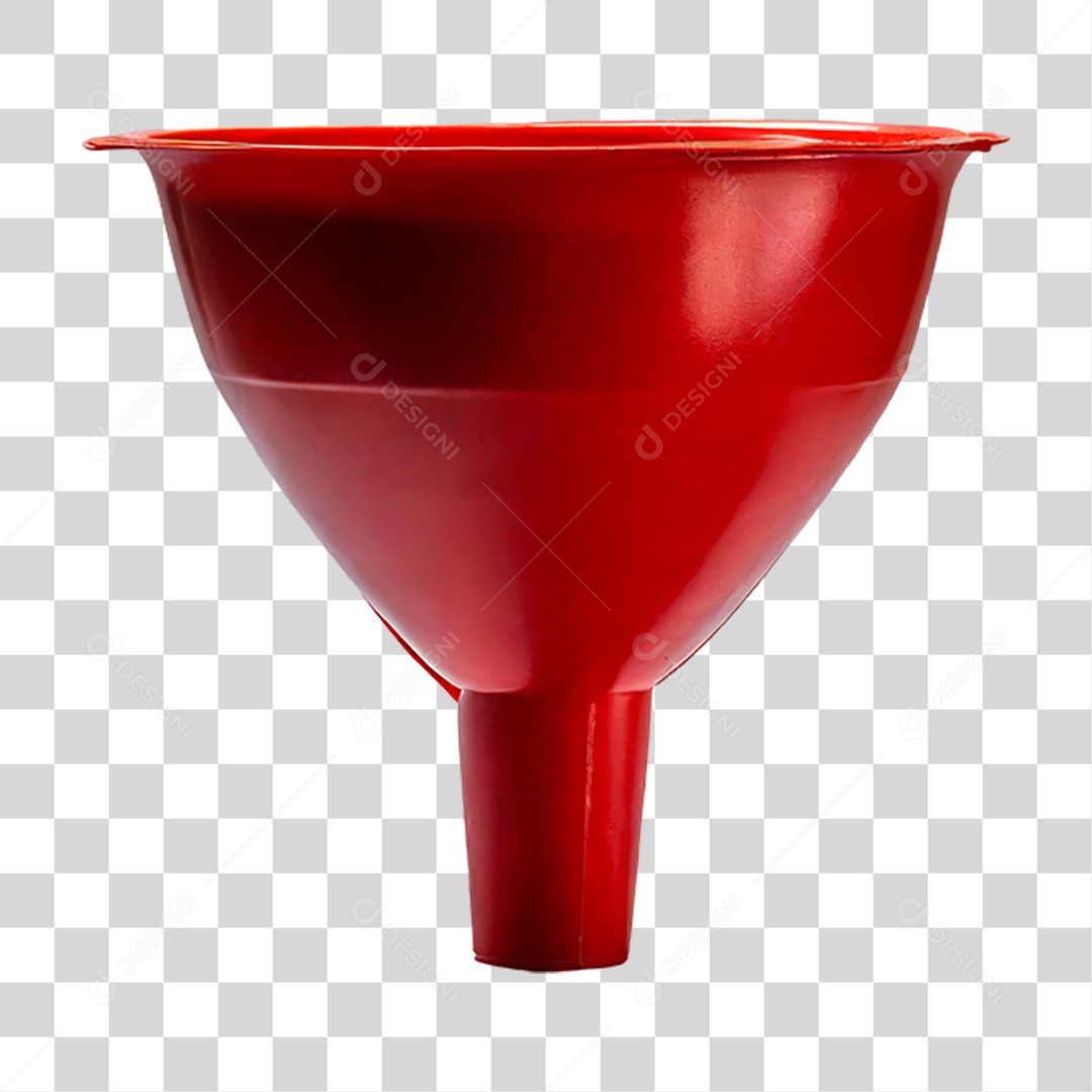 Funil Vermelho PNG Transparente