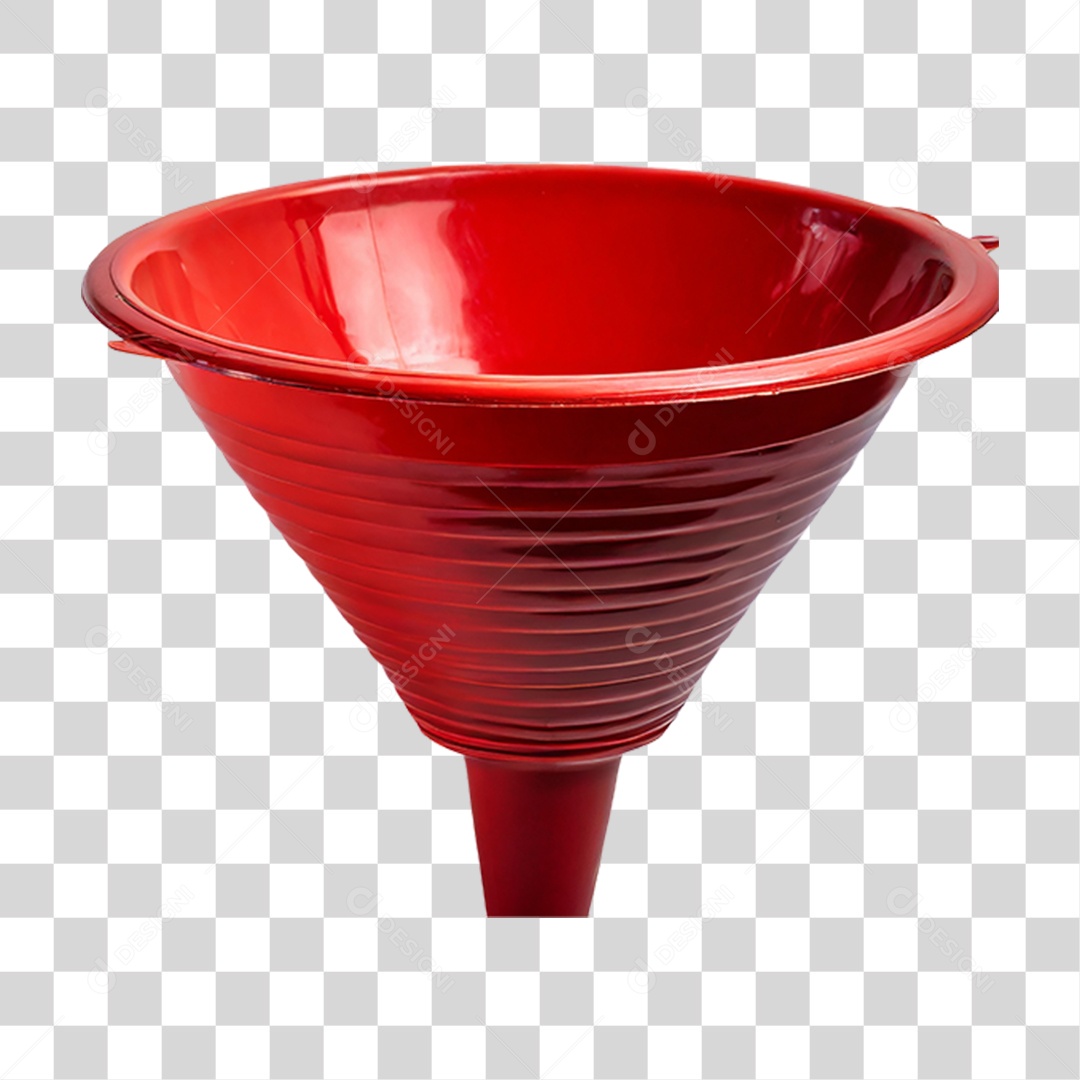 Funil Vermelho PNG Transparente