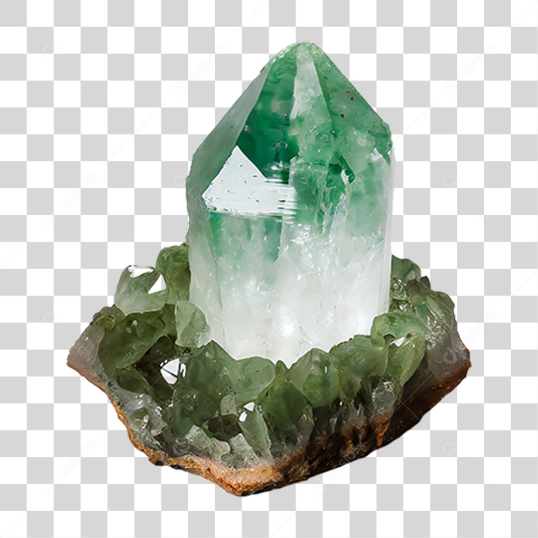 Cristal Verde PNG Transparente