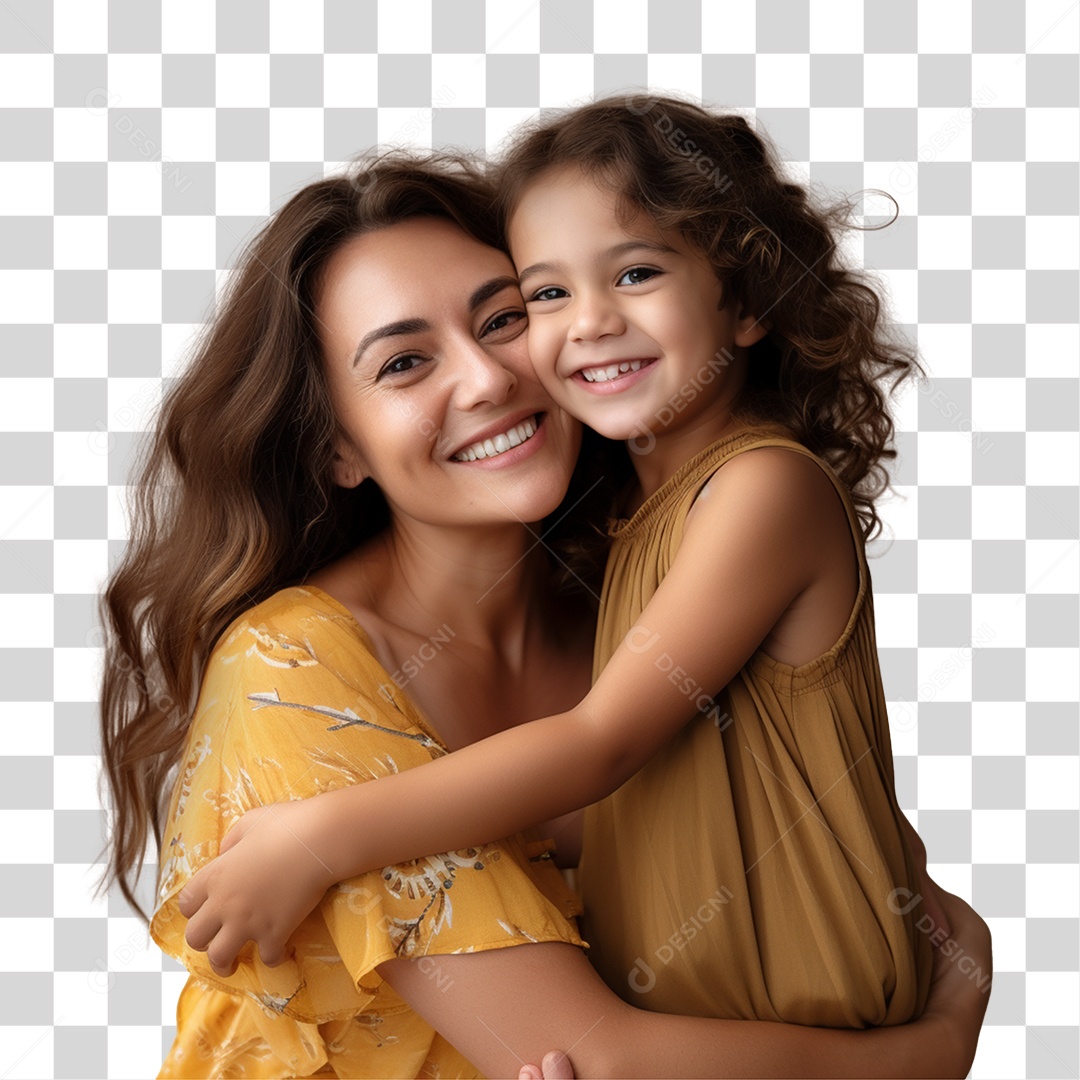 Família Mãe e Filha PNG Transparente