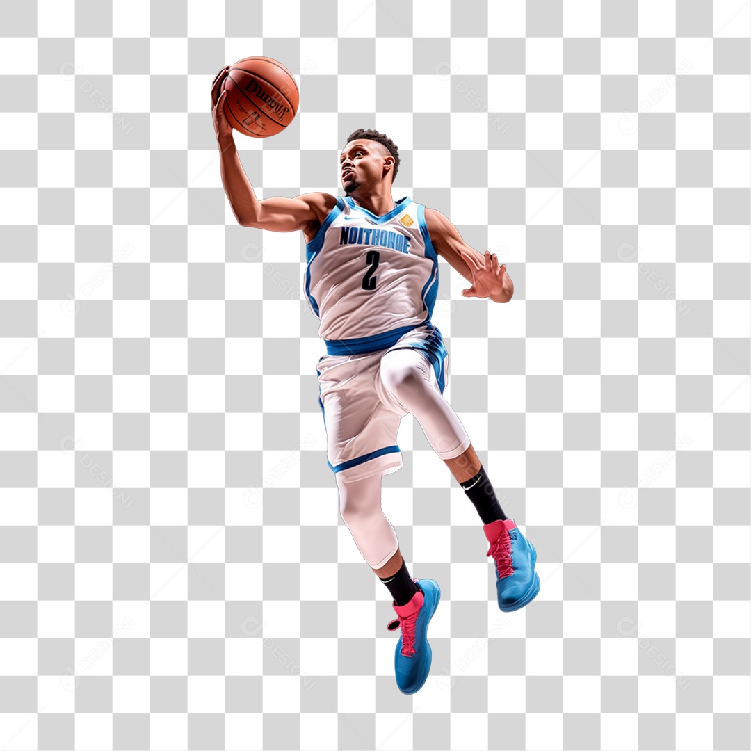 Jogador de Basquete PNG Transparente