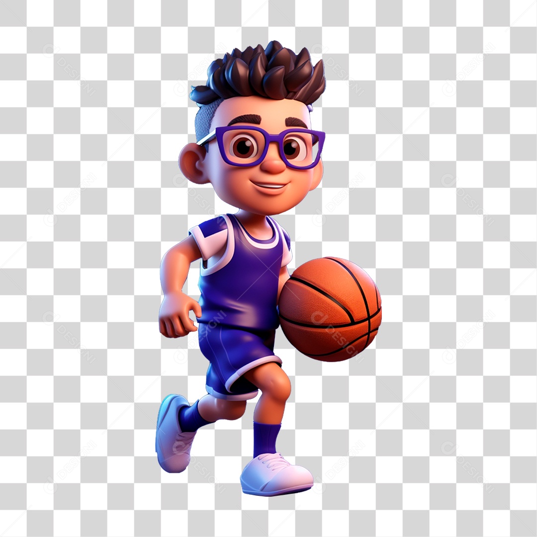 Jogador de Basquete PNG Transparente