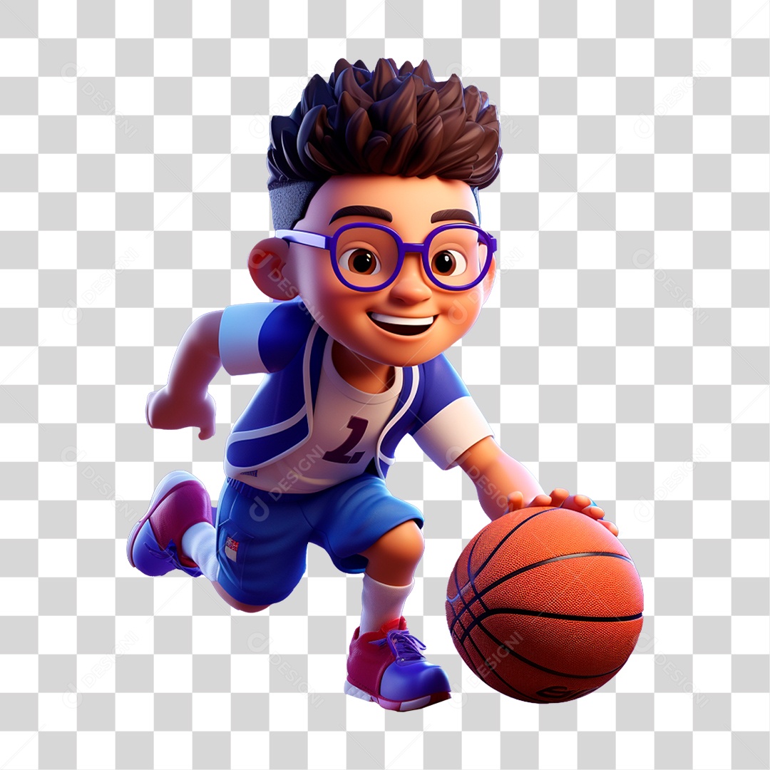 Jogador de Basquete PNG Transparente
