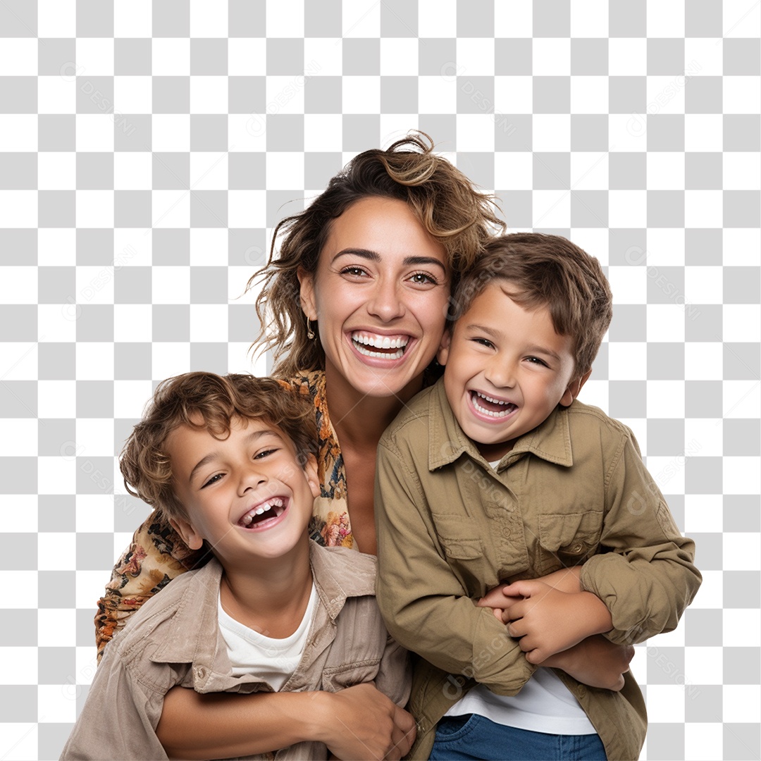 Família Amor Carinho Cuidado PNG Transparente