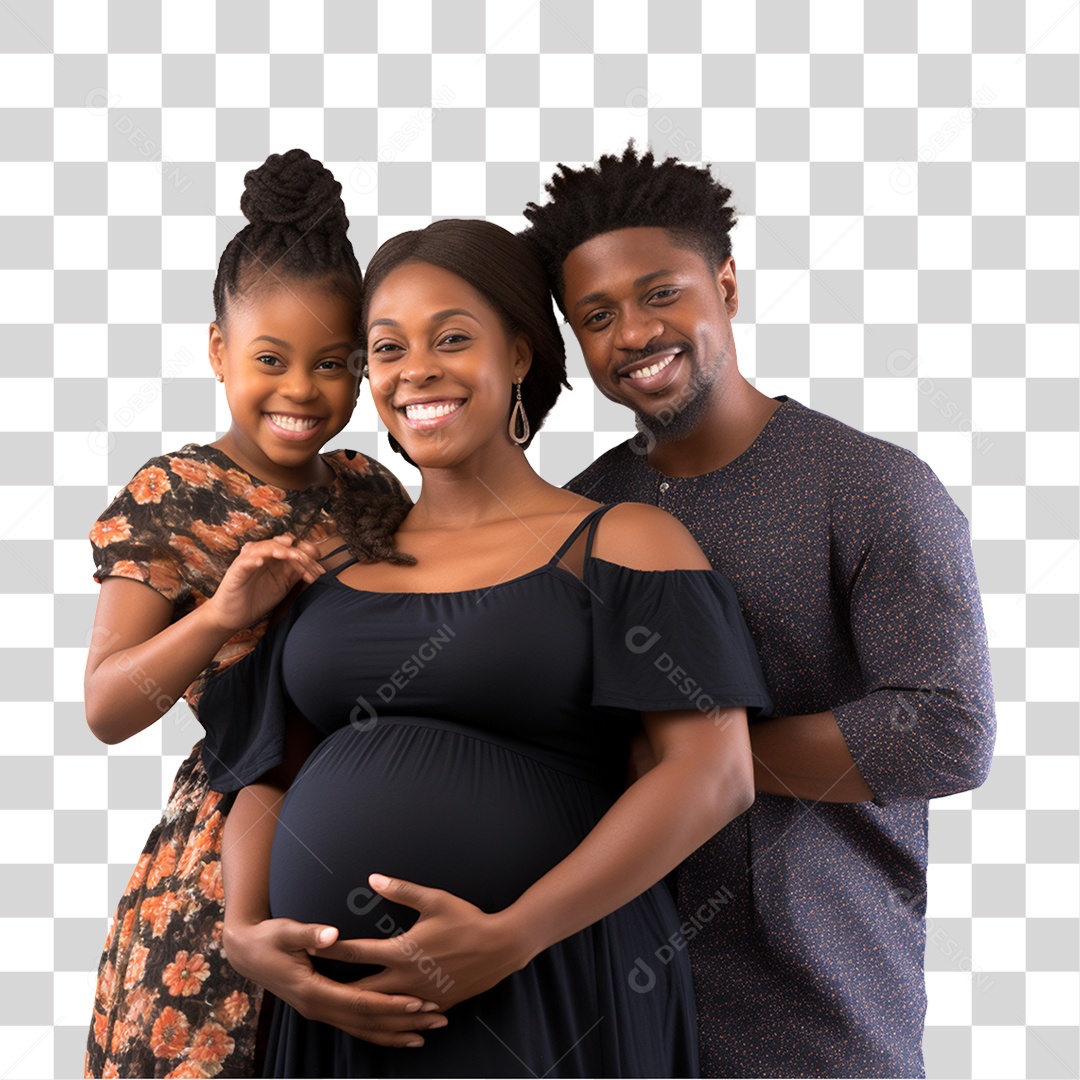 Família Amor Carinho Cuidado PNG Transparente