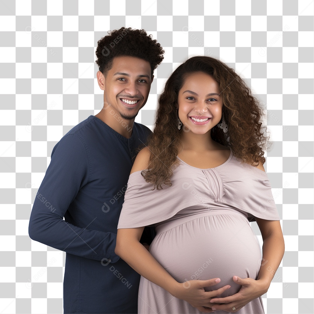 Família Mãe Gravida Cuidado Amor Carinho PNG Transparente