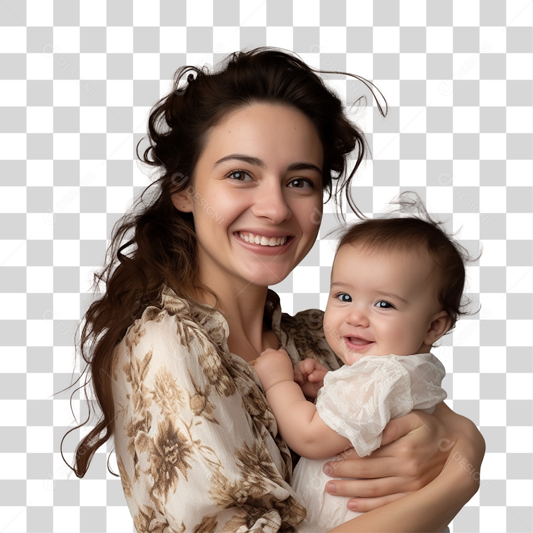 Família Mãe e Filha PNG Transparente