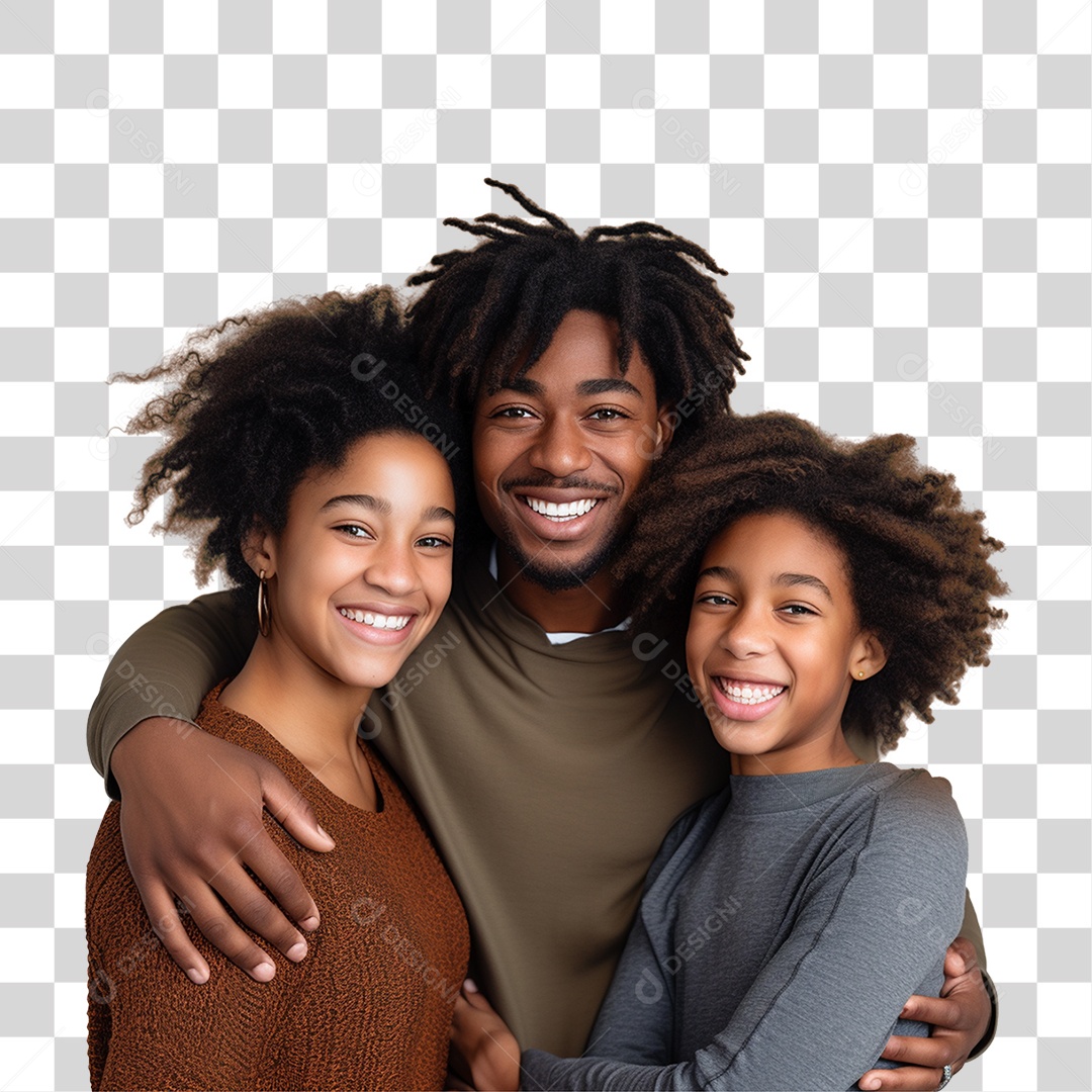 Família Amor Carinho Cuidado PNG Transparente