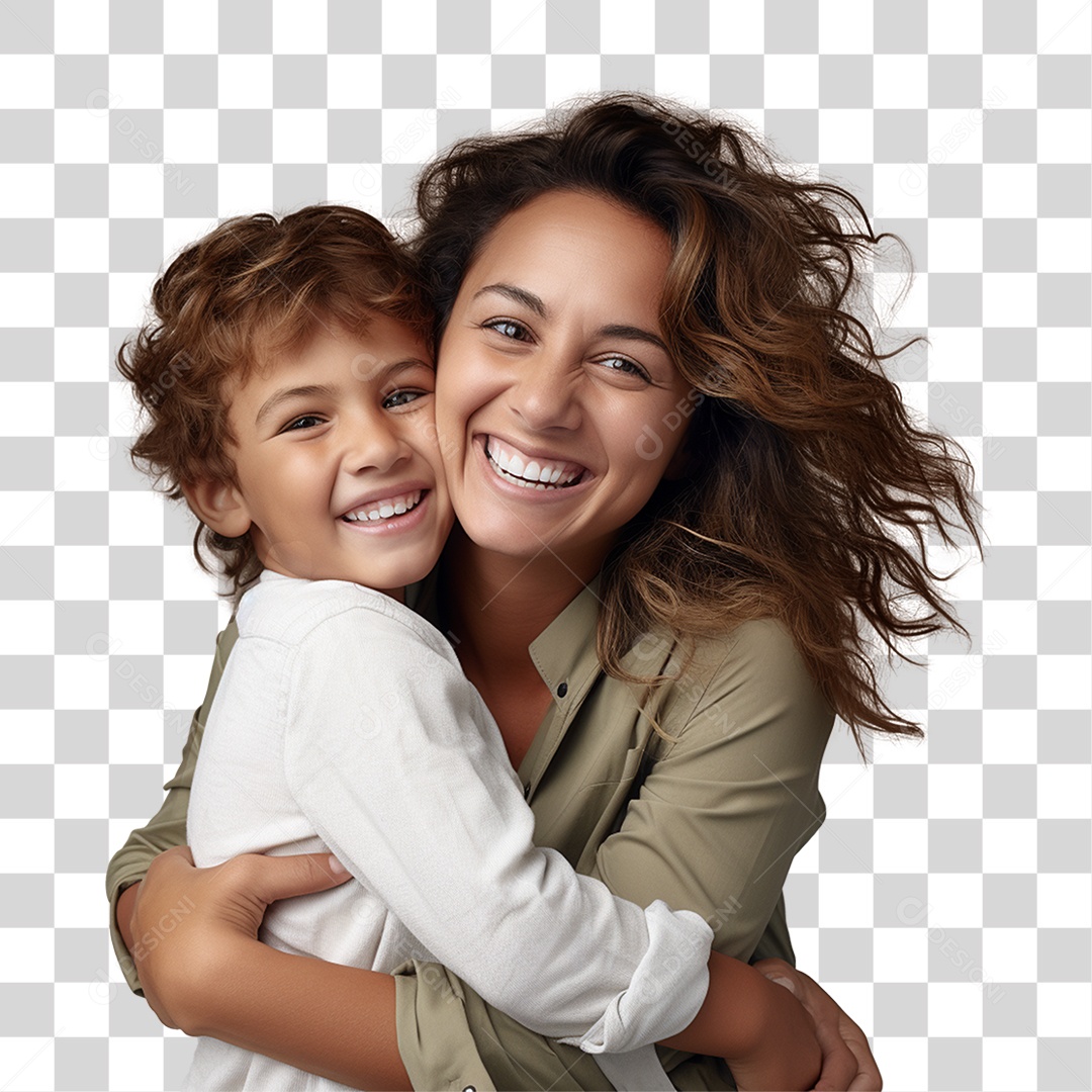 Família Mãe e Filho PNG Transparente