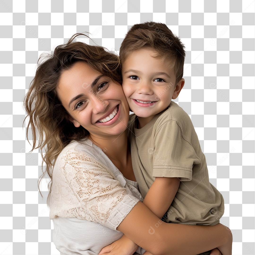 Família Mãe e Filho PNG Transparente