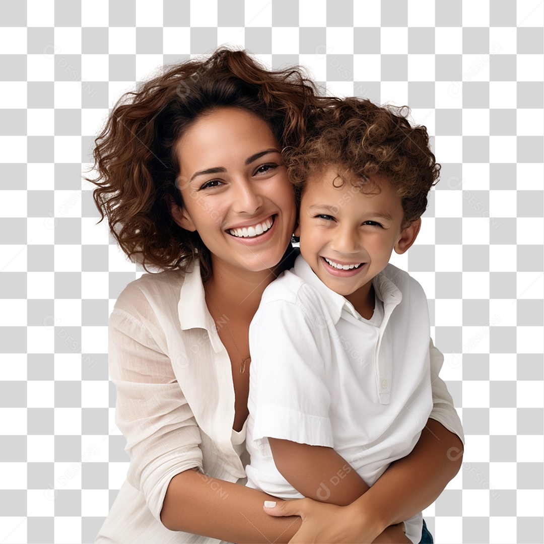 Família Mãe e Filho PNG Transparente