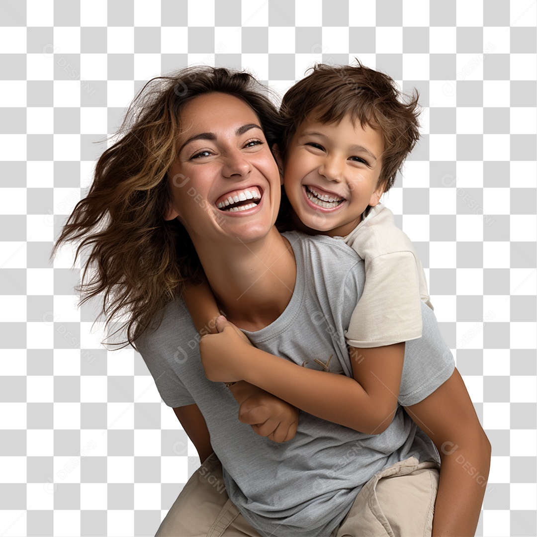 Família Mãe e Filho PNG Transparente