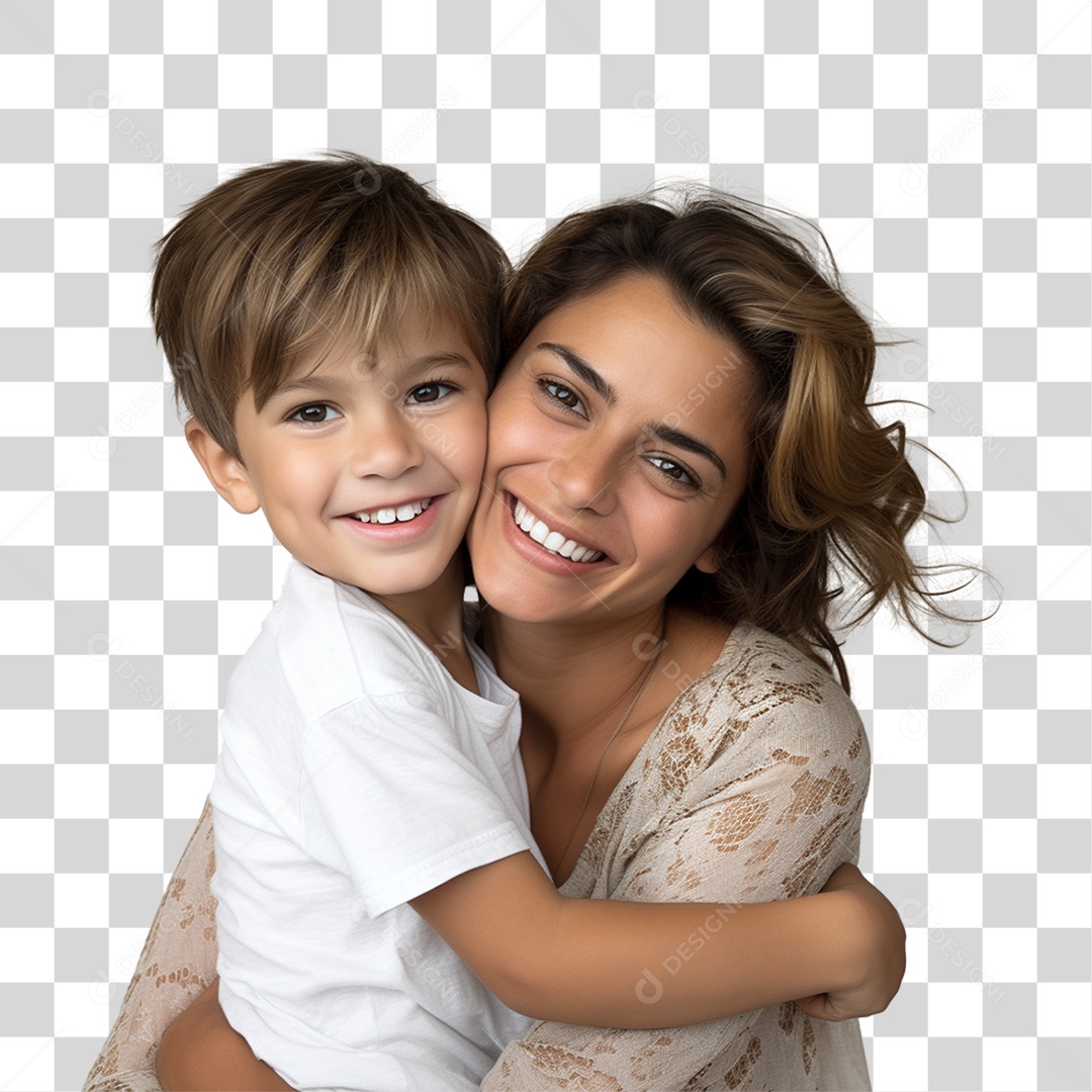 Família Mãe e Filho PNG Transparente