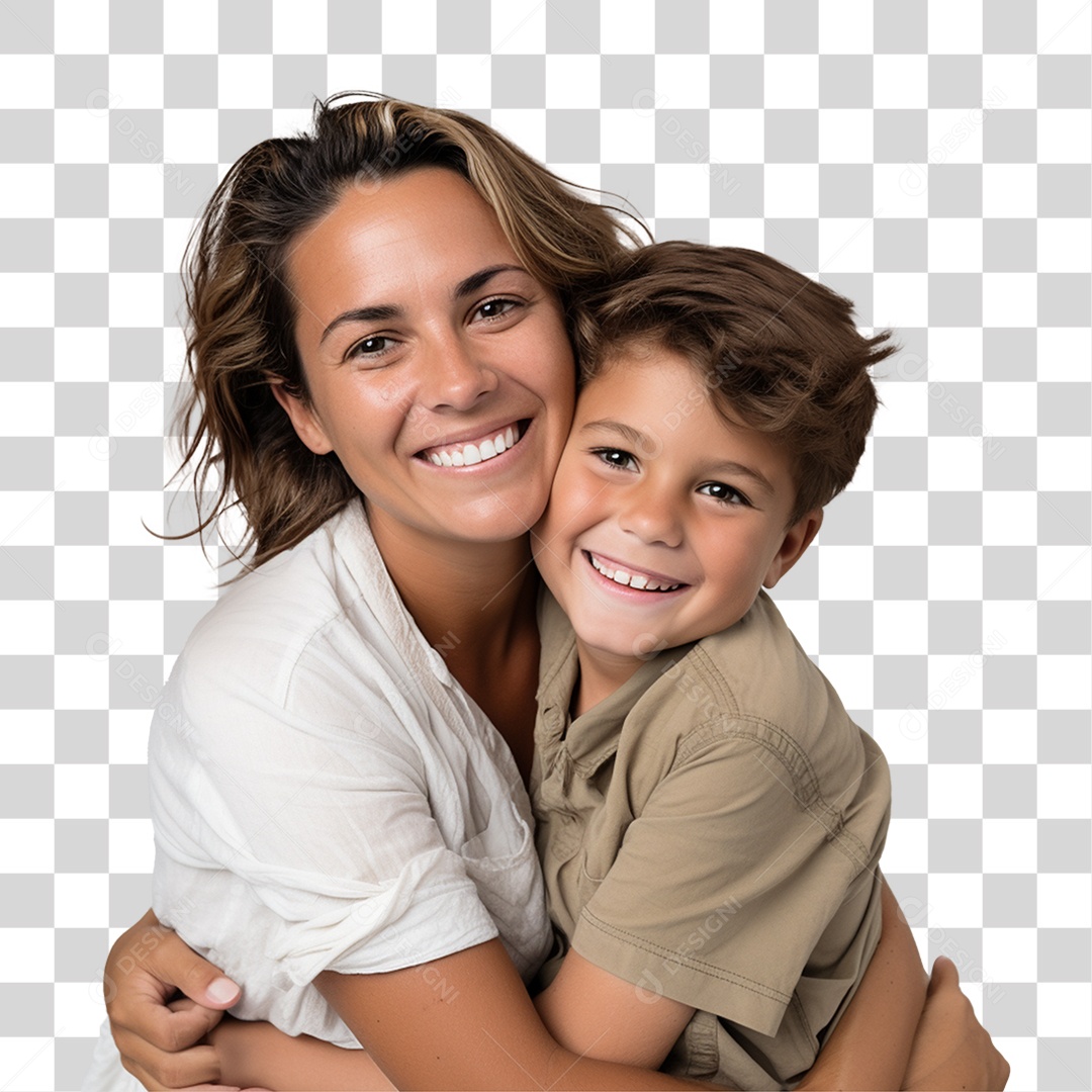 Família Mãe e Filho PNG Transparente