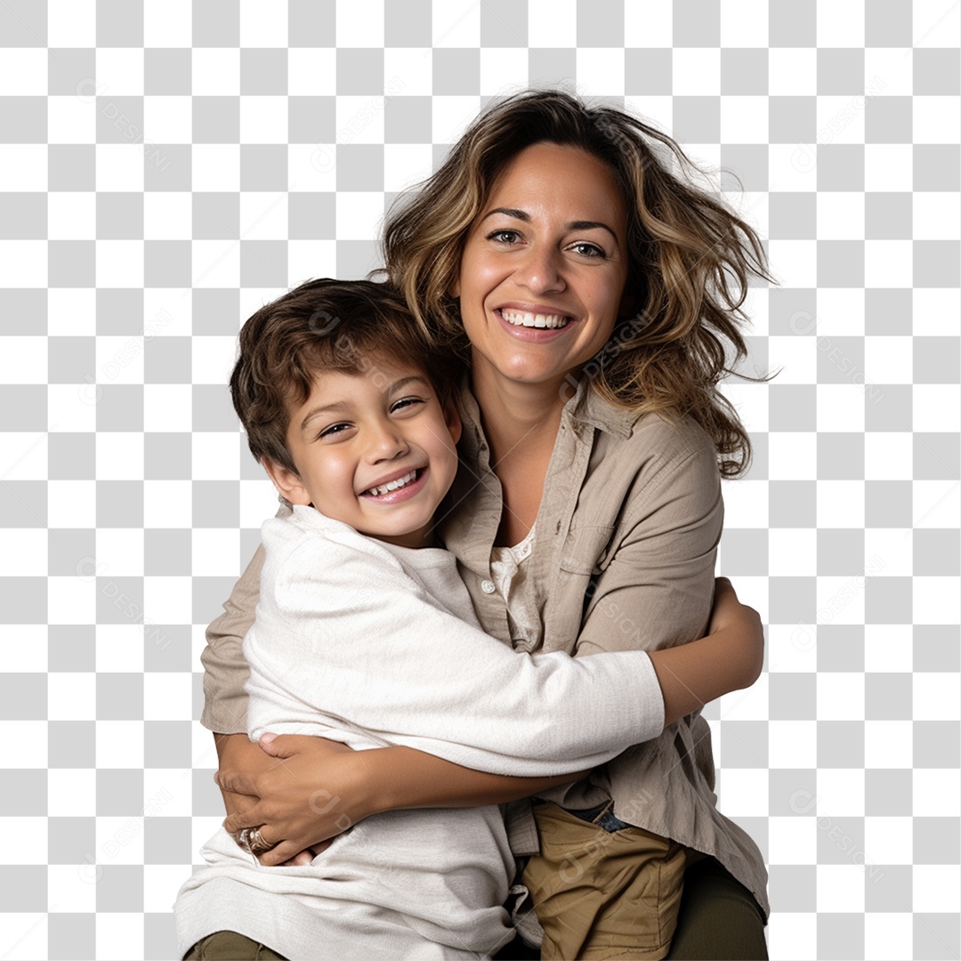 Família Mãe e Filho PNG Transparente