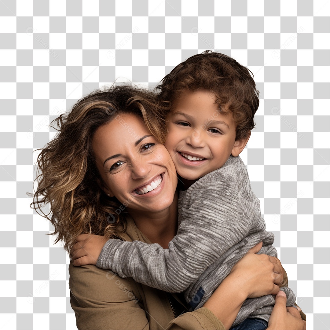 Família Mãe e Filho PNG Transparente