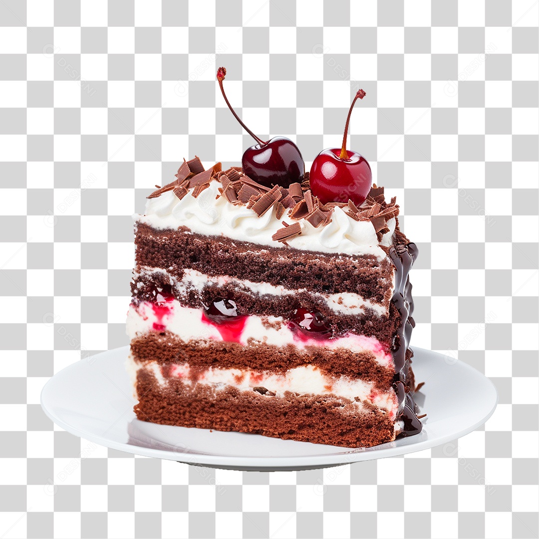 Bolo de Chocolate PNG Transparente