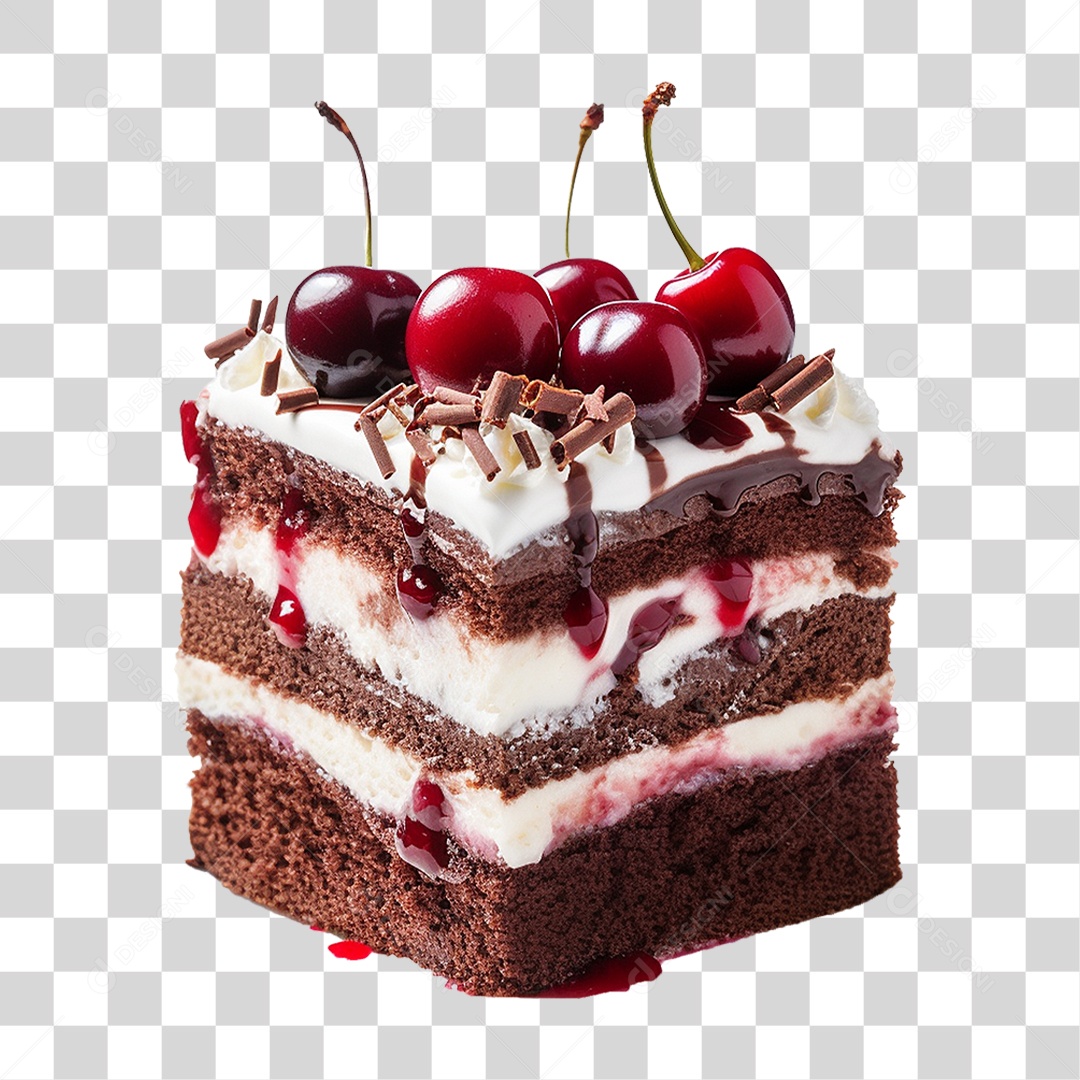 Fatia de Bolo de Aniversário PNG Transparente