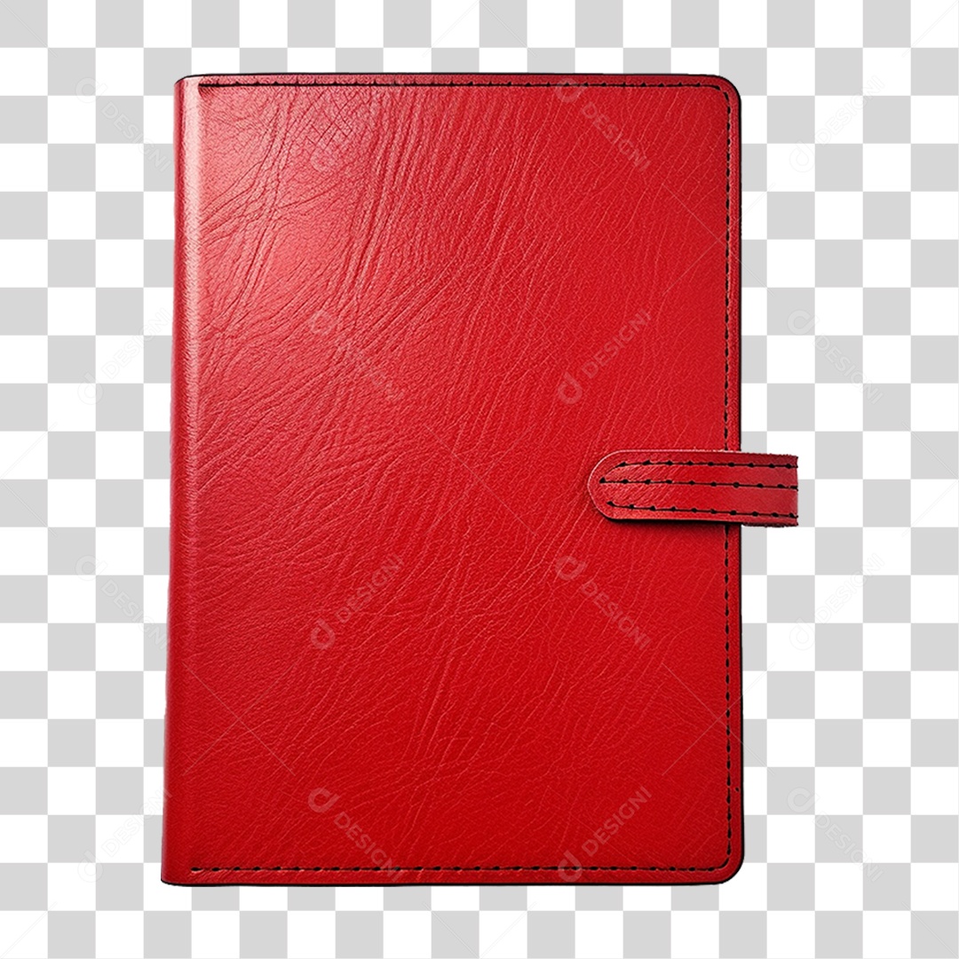 Capa de Couro Vermelha PNG Transparente
