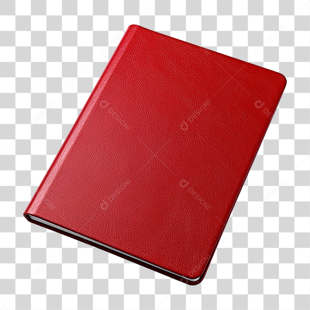Capa de Couro Vermelha PNG Transparente