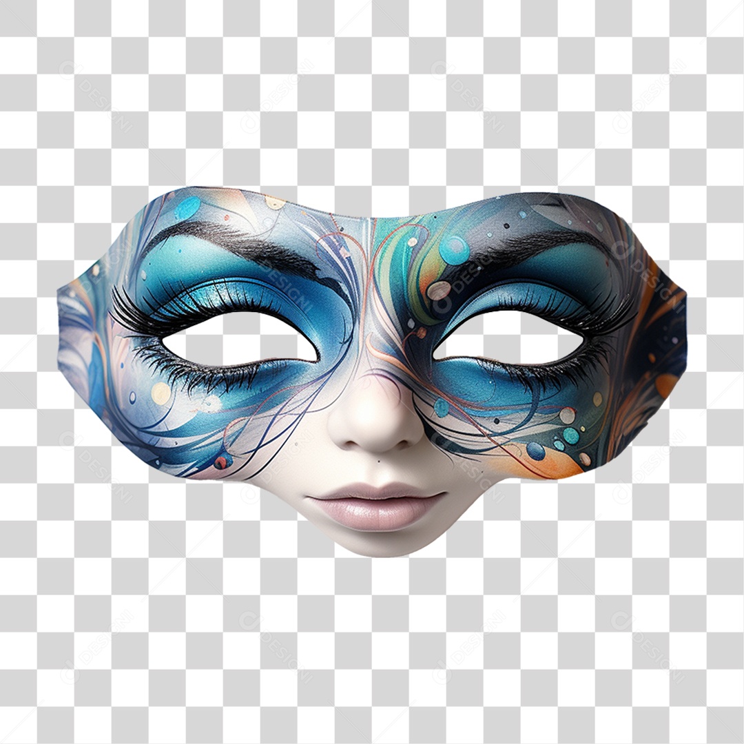Máscara de Carnaval PNG Transparente