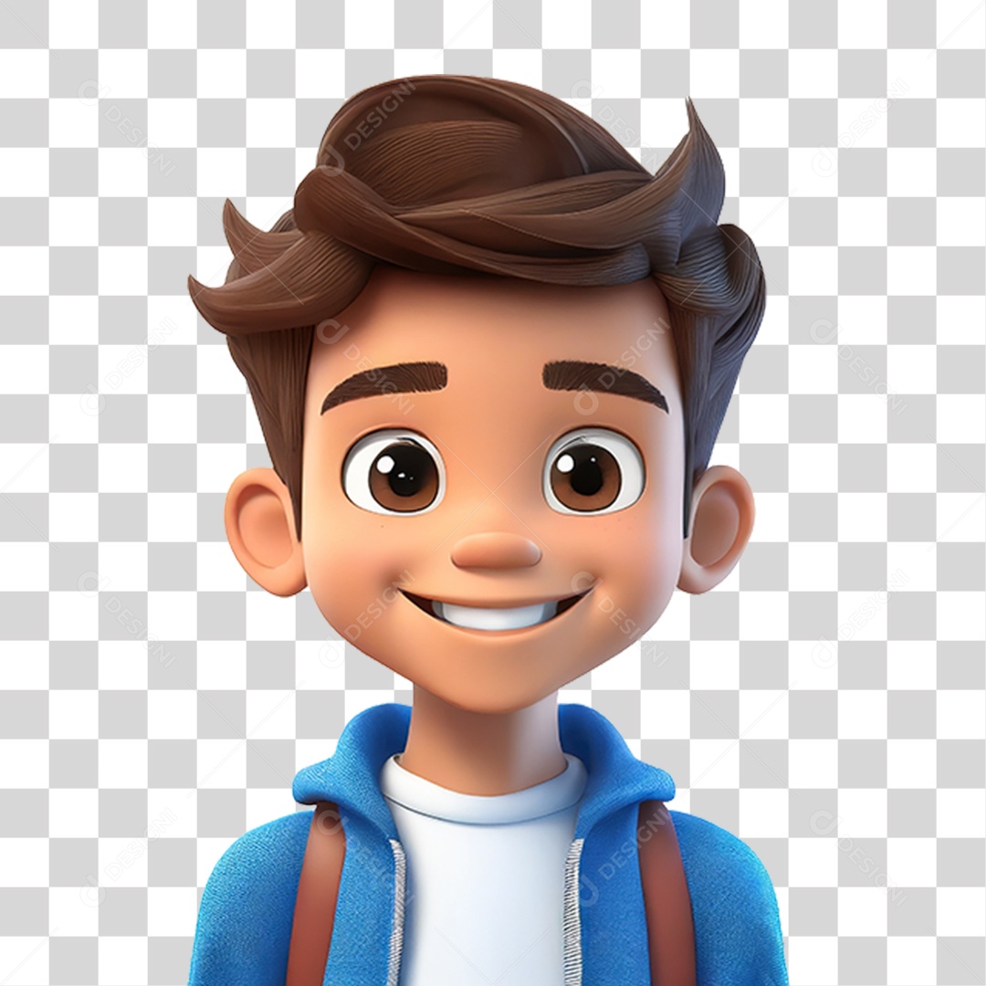 Personagem Estudante PNG Transparente