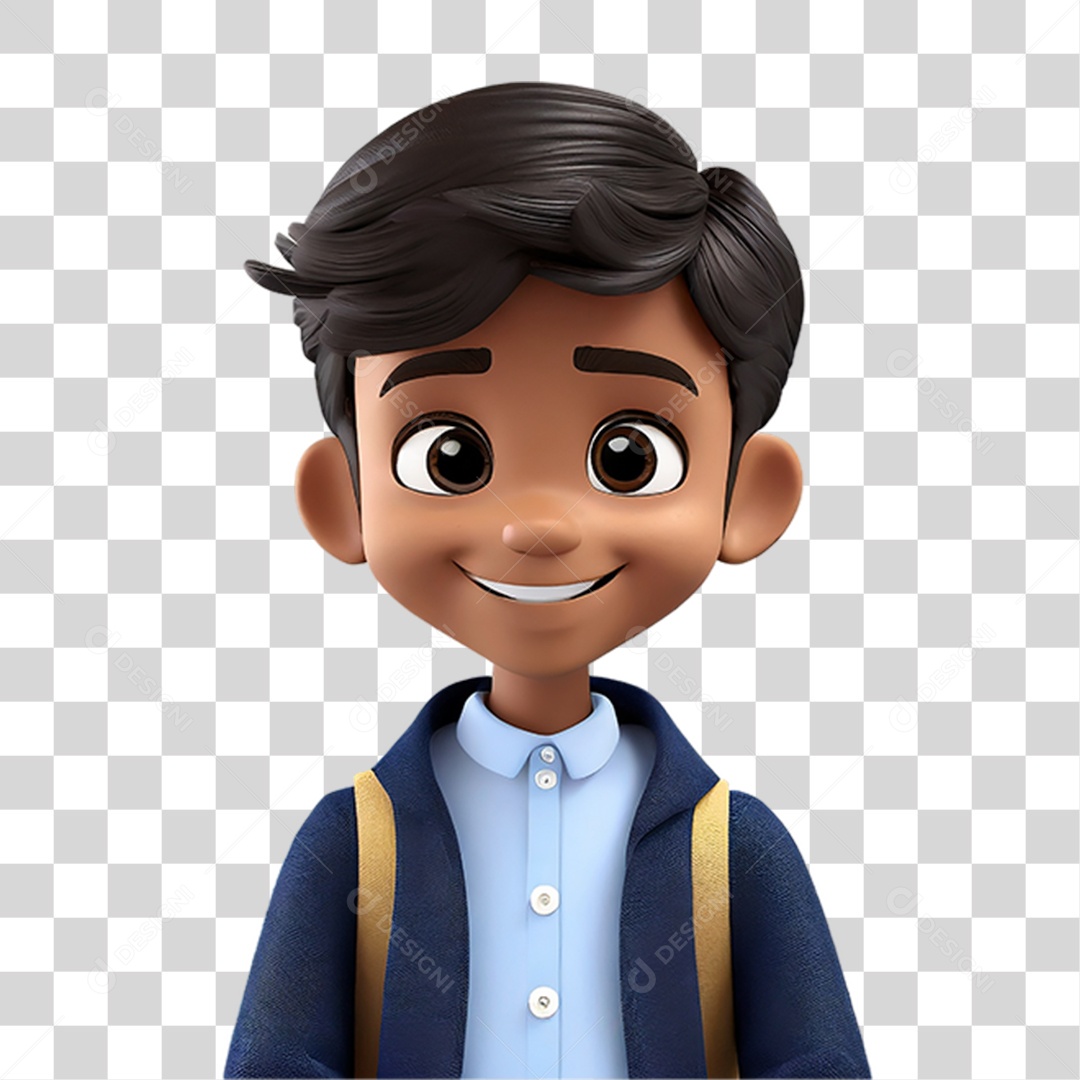 Personagem Estudante PNG Transparente