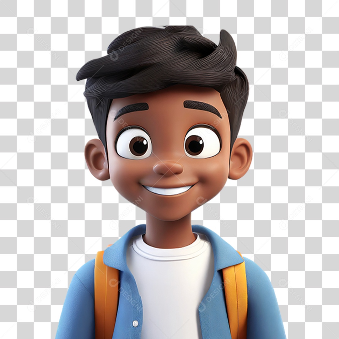 Personagem Estudante PNG Transparente