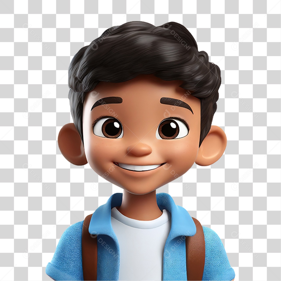 Personagem Estudante PNG Transparente