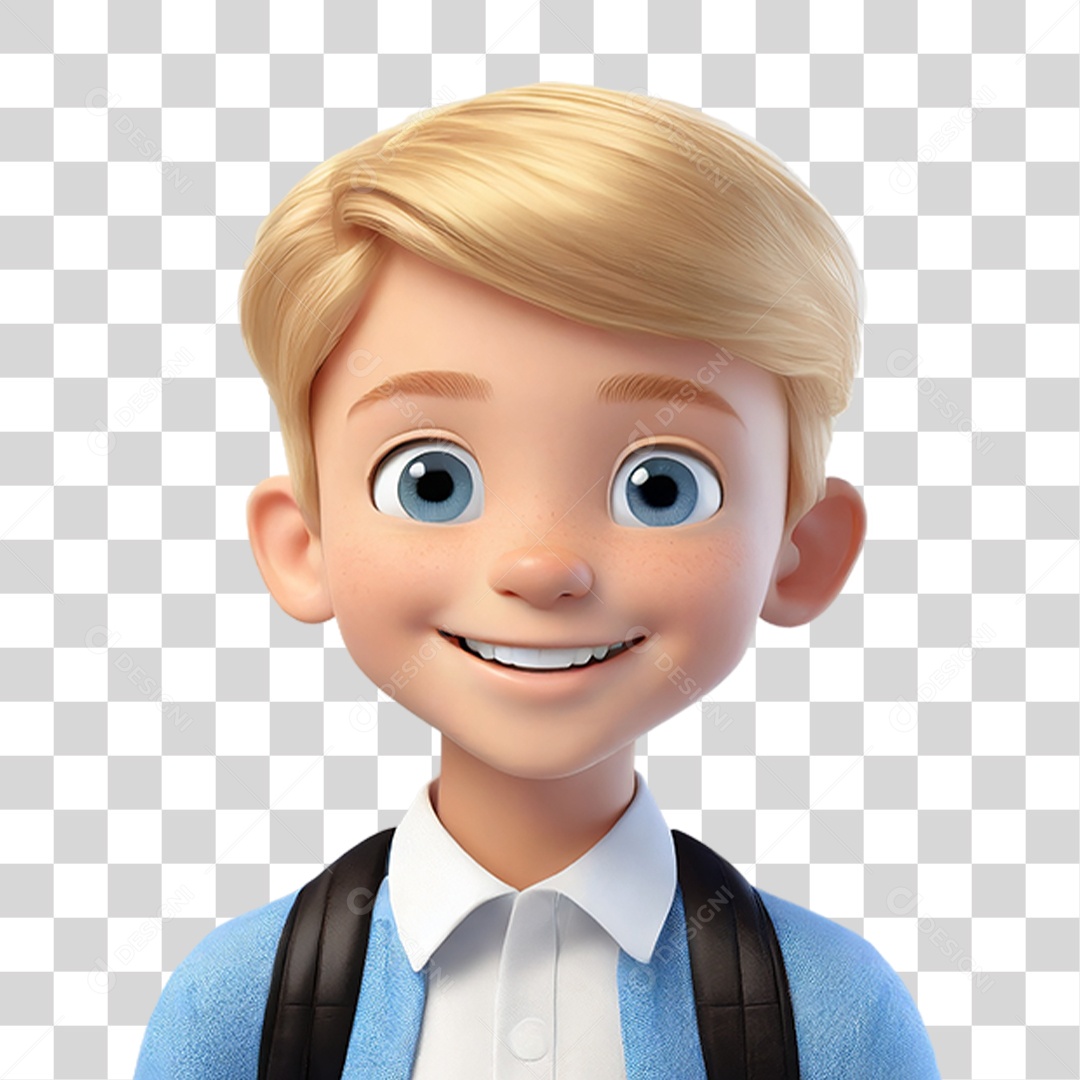 Personagem Estudante PNG Transparente