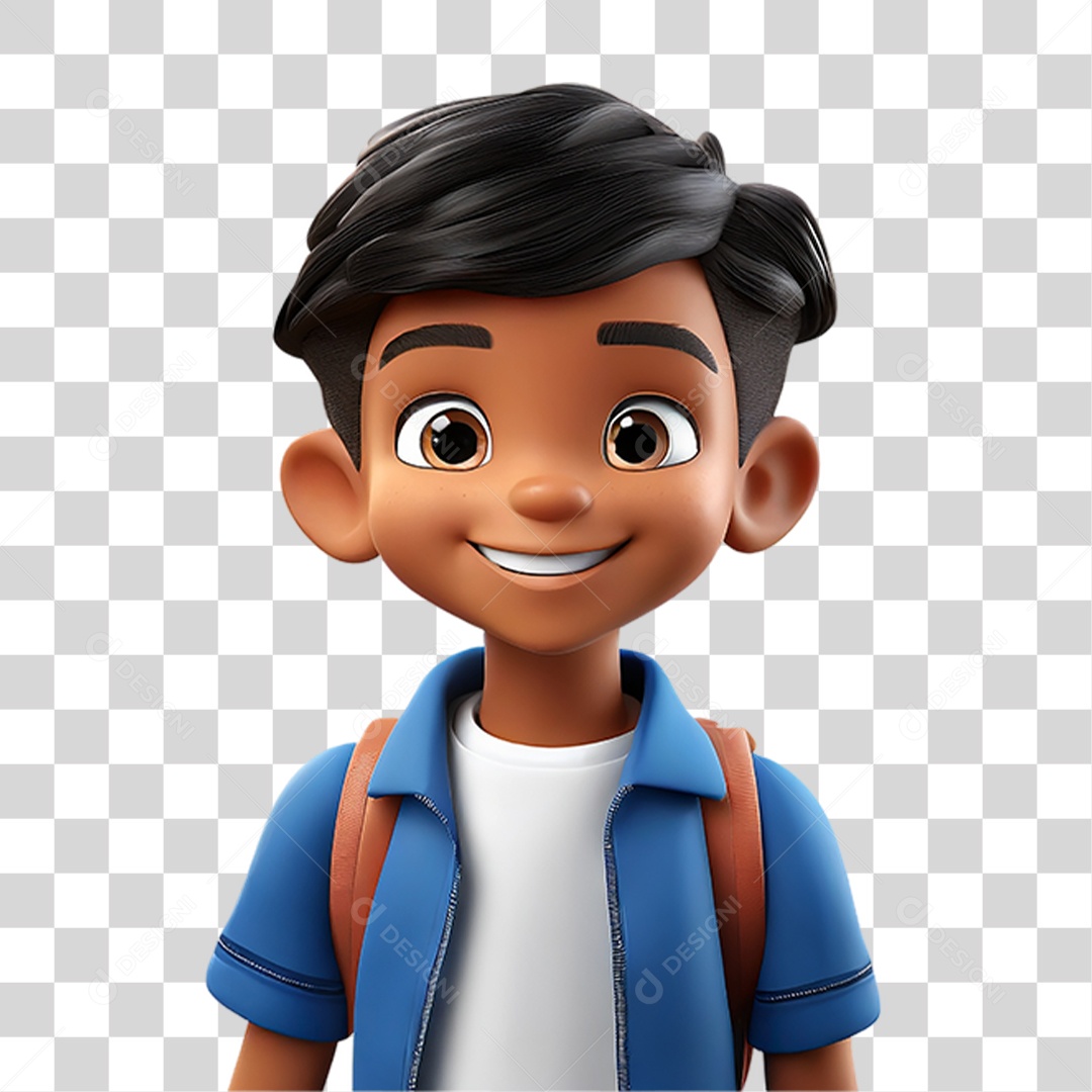 Personagem Estudante PNG Transparente