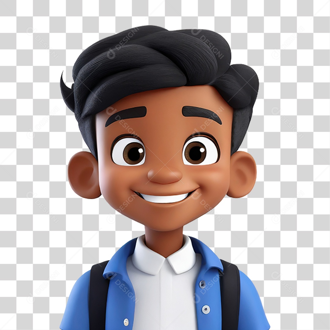 Personagem Estudante PNG Transparente
