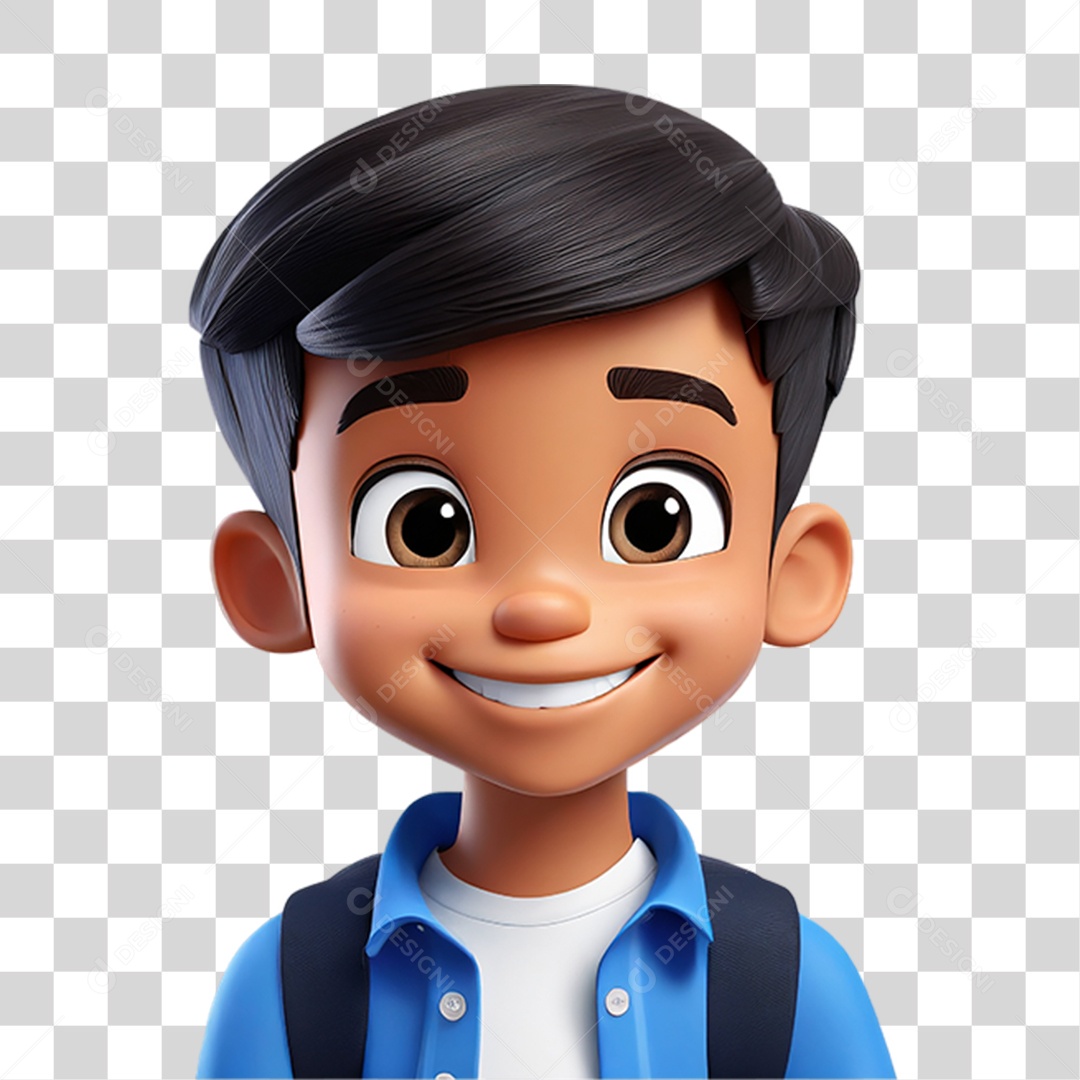 Personagem Estudante PNG Transparente