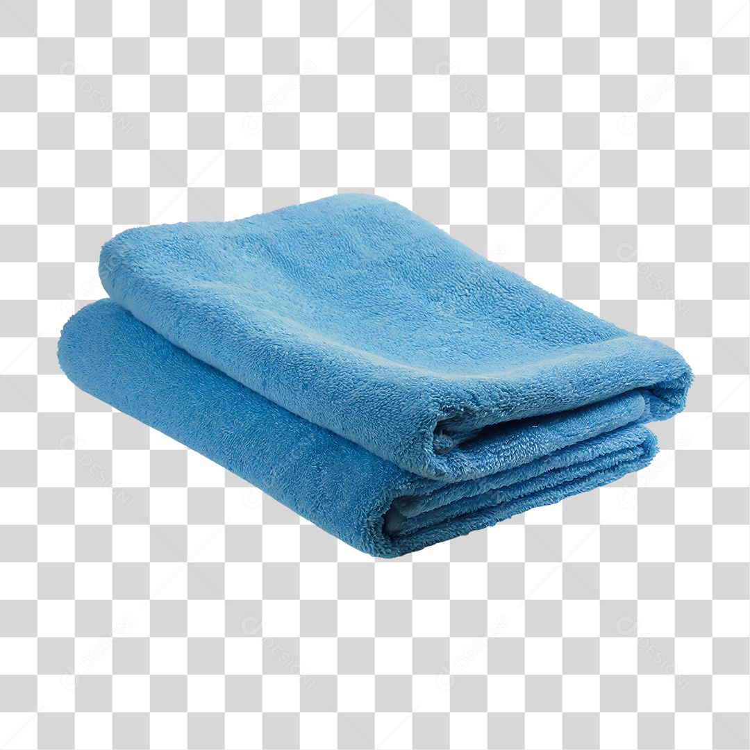 Toalha Azul PNG Transparente