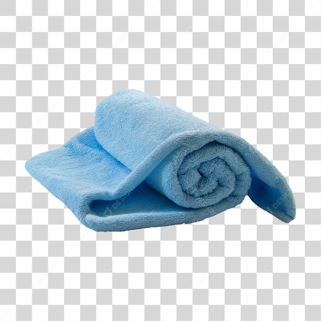 Toalha Azul PNG Transparente