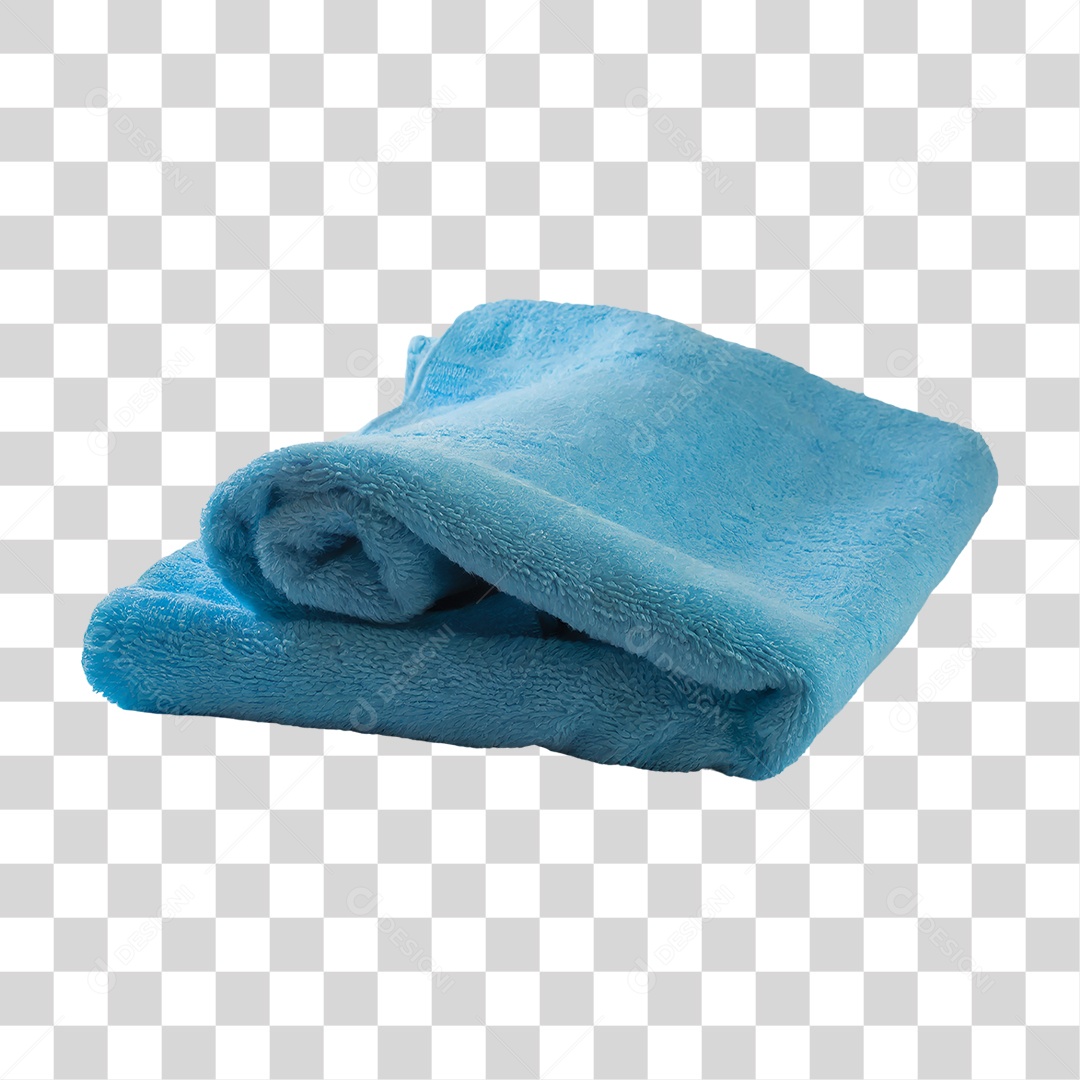 Toalha Azul PNG Transparente