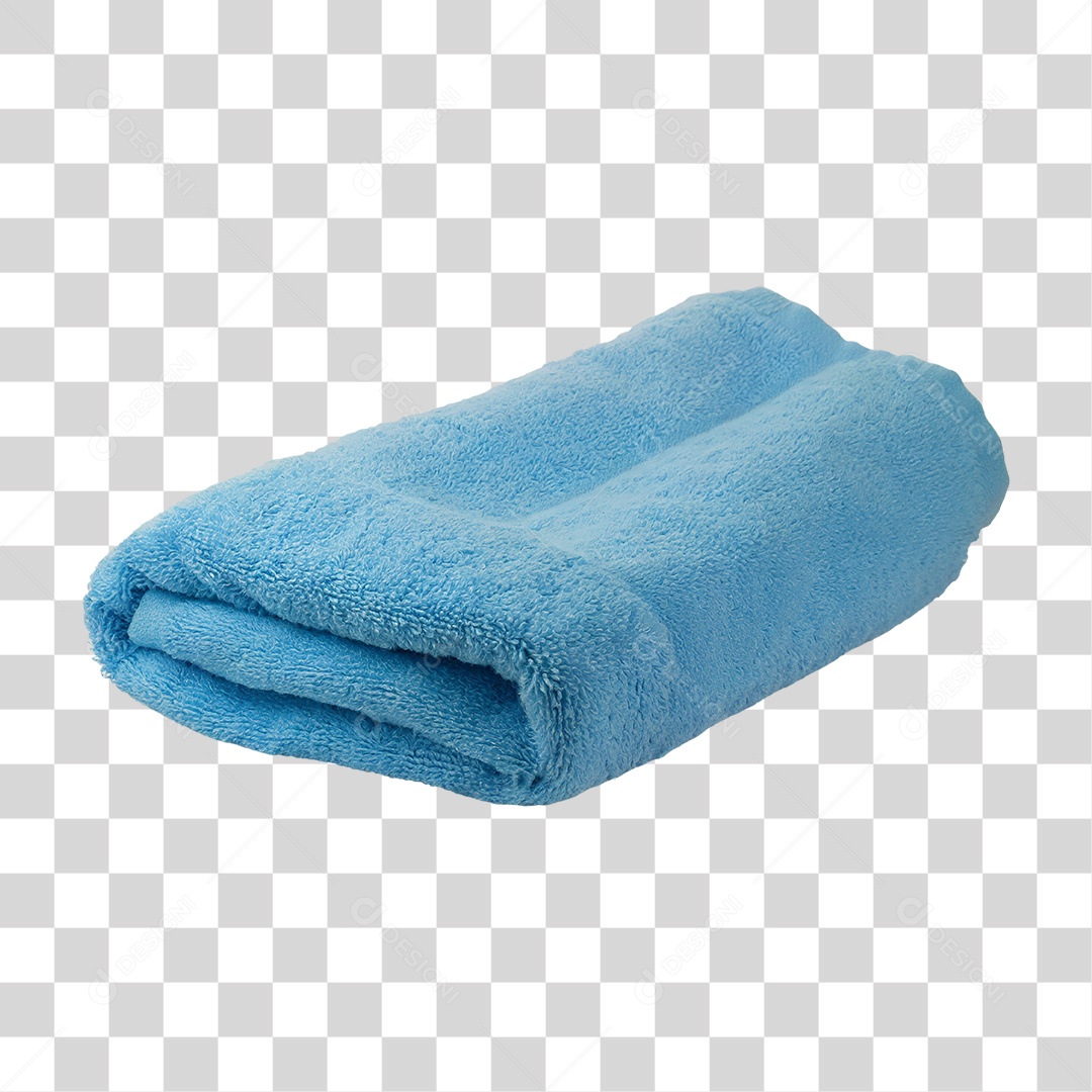 Toalha Azul PNG Transparente