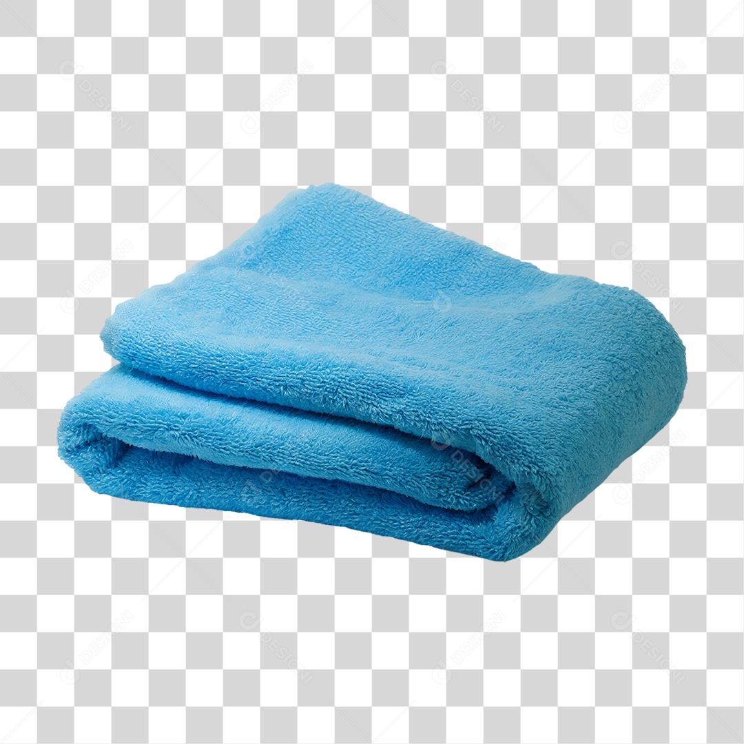 Toalha Azul PNG Transparente