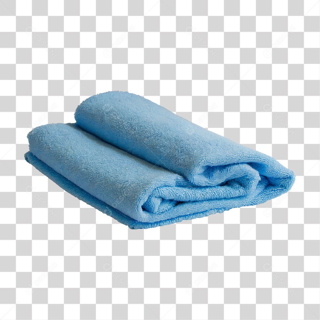 Toalha Azul PNG Transparente