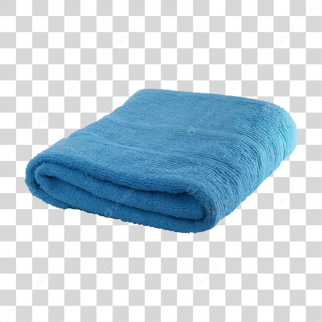 Toalha Azul PNG Transparente