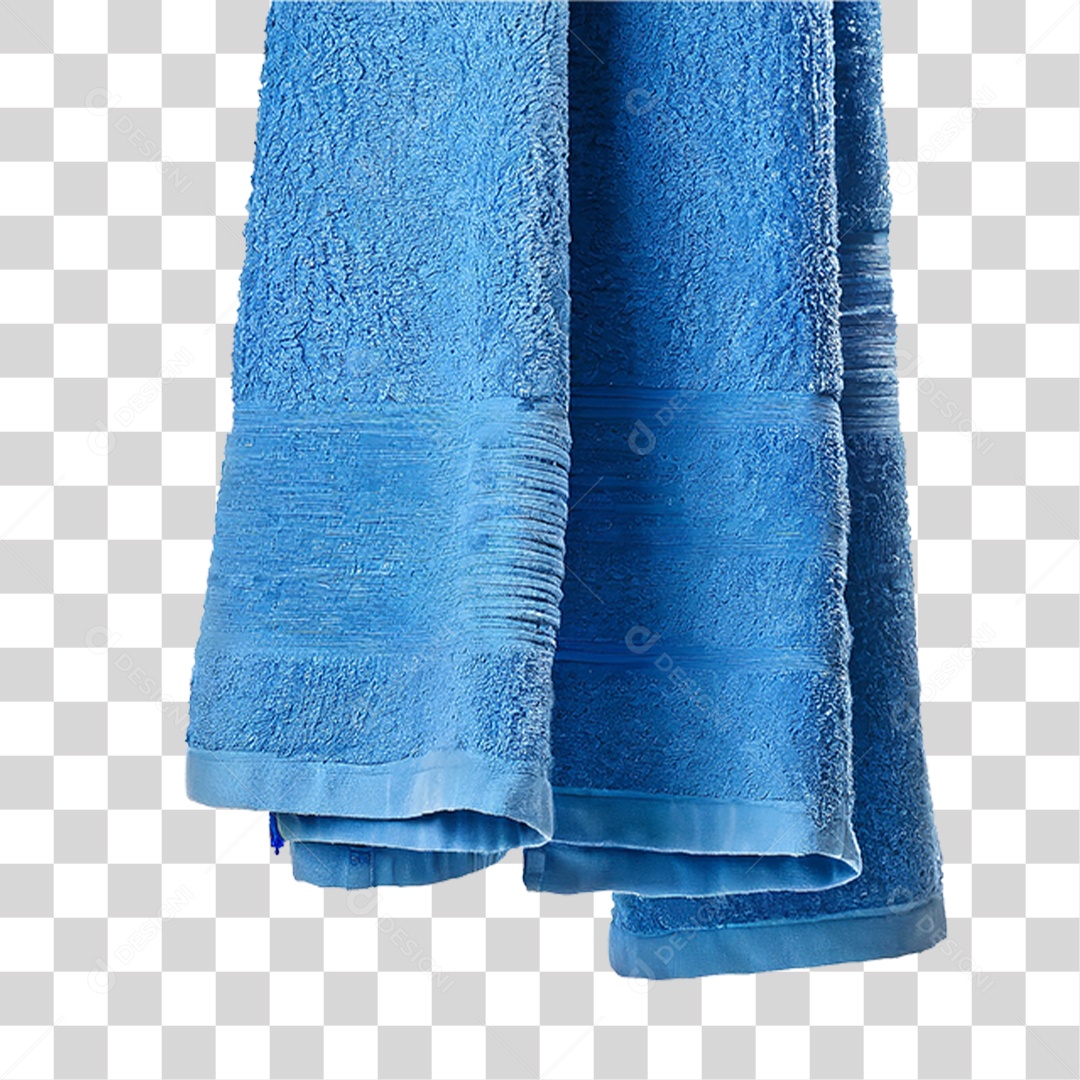 Toalha Azul PNG Transparente