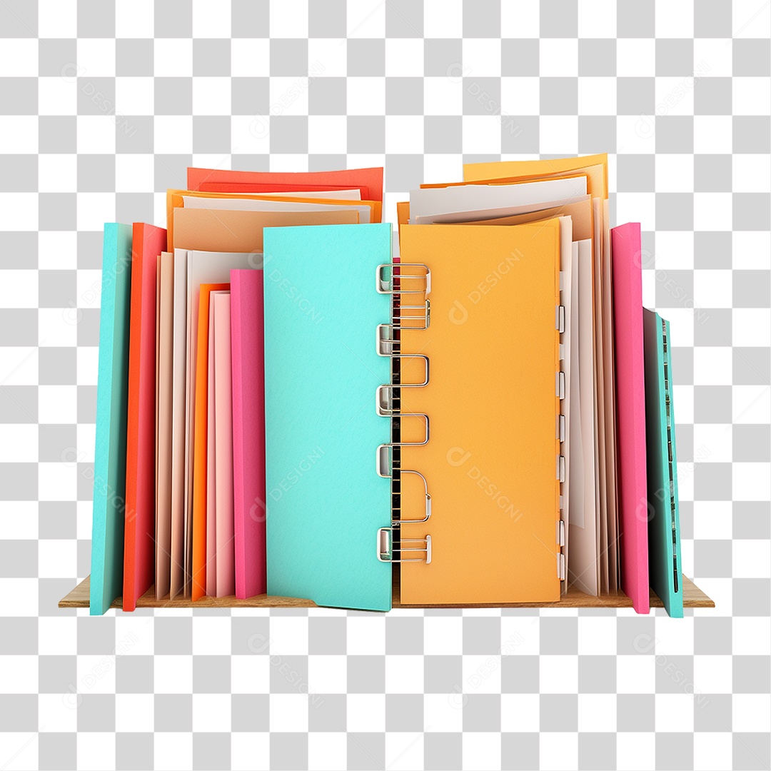 Arquivos Organizados PNG Transparente