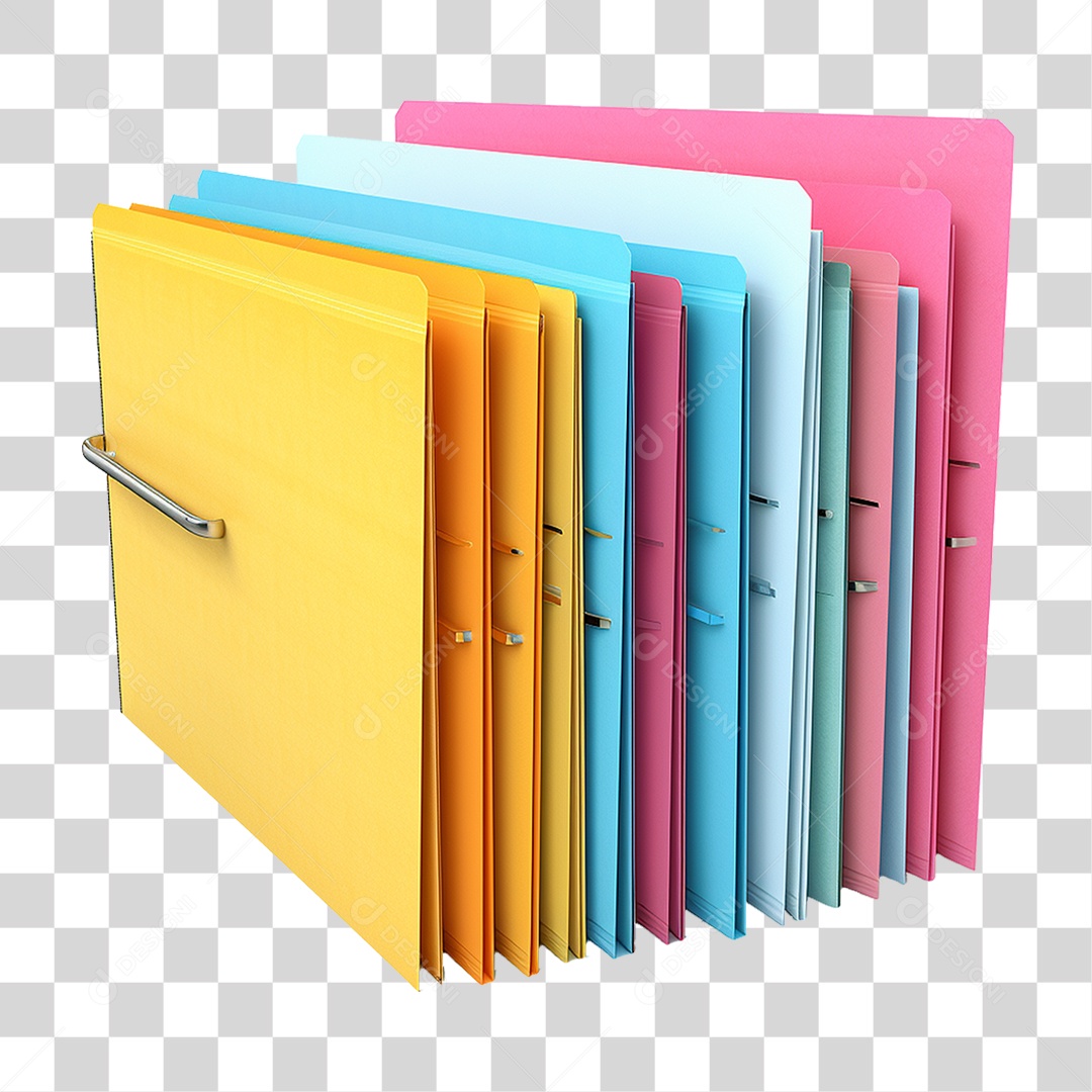 Arquivos Organizados PNG Transparente