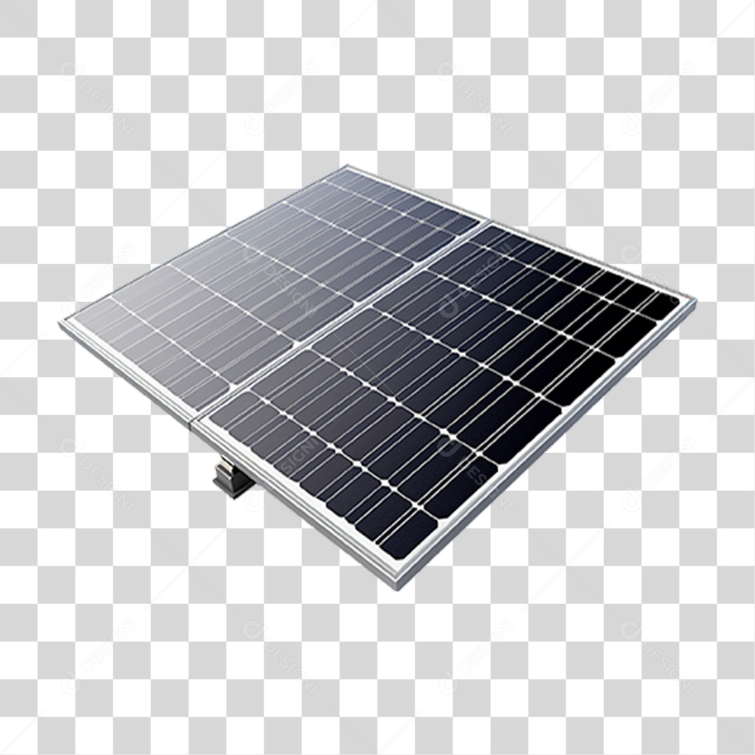 Elemento 3D Painel Solar PNG Transparente