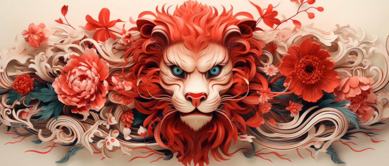 Festival do Ano Novo Chinês, fundo de estilo chinês.