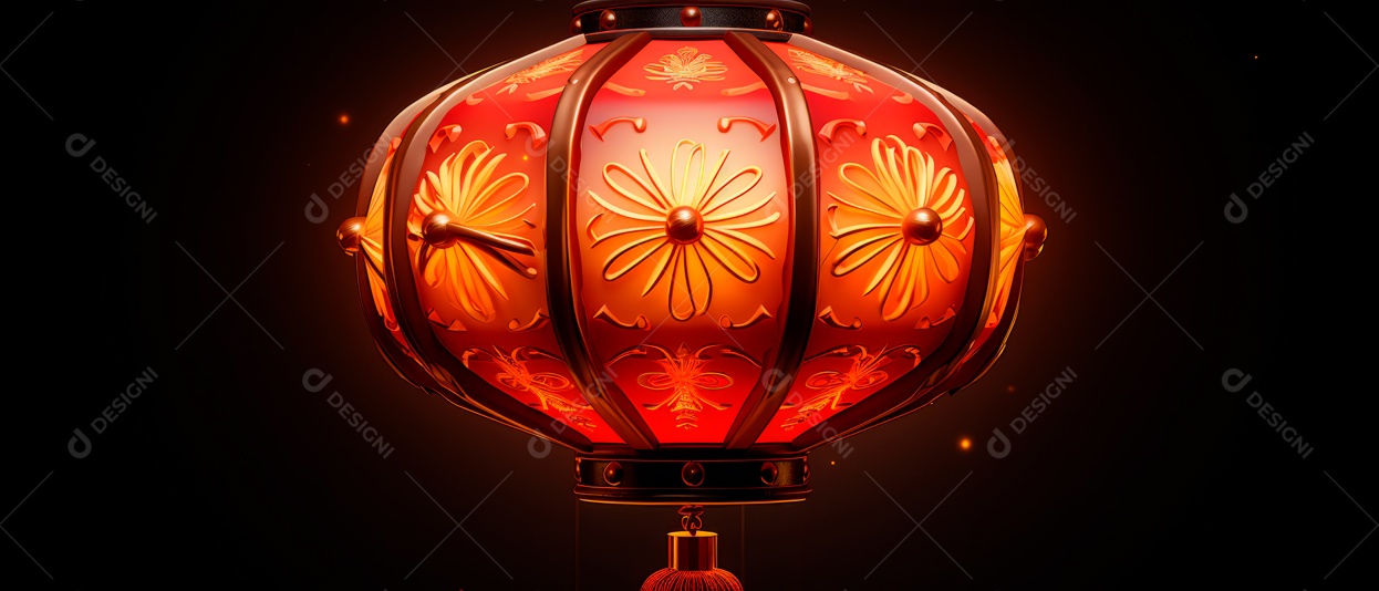 Festival das lanternas ano novo chinês fundo de estilo chinês.