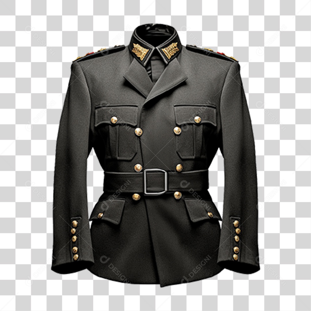 Roupa Blazer Militar PNG Transparente