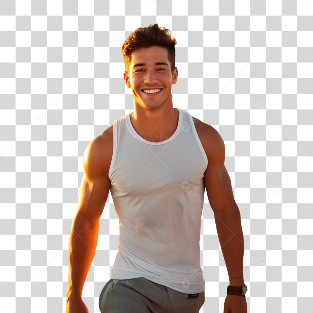 Atleta Competidor PNG Transparente